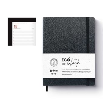 Agenda Diária A5 2026 Firmo Eco Black com Elástico - 1