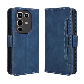 Capa FOXDOCK Protetora para Infinix Note 50 Pro 4G | Suporte e Flip de couro PU | À Prova de Choque | Azul - 1