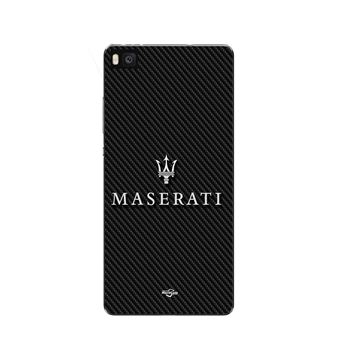 Capa Maniacase para Huawei P8 maserati fundo de carbono branco - 1
