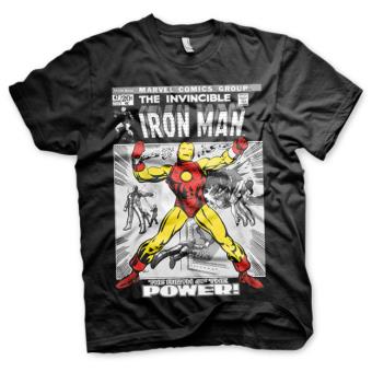 T-Shirt Marvel Iron Man Cover Preto Tamanho M - 1
