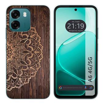 Cover In Gel TPU Per Oppo A9 2020 Con Stampa Legno 10 - Design Originale E Resistente, Made In Spagna - 4