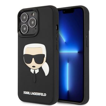 Capa traseira rígida Karl Lagerfeld para iPhone 14 Pro | preto - 1