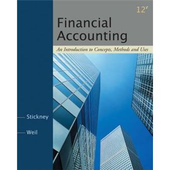 Financial Accounting : An Introduction to Concepts, Methods and Uses - 1