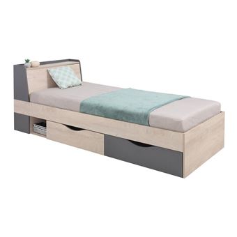 Cama moveis.pt Omaha M113 | Placa de aglomerado laminado | Estrados de cama - 1