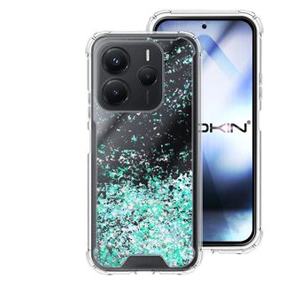 Capa Mistercapas para Xiaomi Redmi Note 14 5G Purpurina | Azul Turquesa - 1