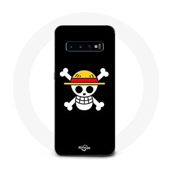Capa Maniacase para Samsung Galaxy S10 Plus One Piece Pirate Rap Flag e chapéu de palha - 1