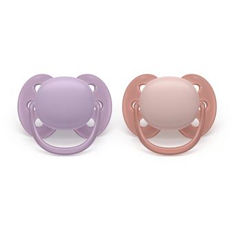 Chupeta Ultra Macia Philips AVENT Pacifier SCF091/43 ultra soft | Lilás, Vermelho - 1