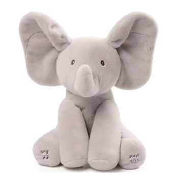 Peluche Elefante Interativo | SZSMART DX03 | Canta e Reproduz Música e Abana as Orelhas | cinzento - 1