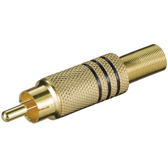 Conector Goobay RCA plug | Preto - 1