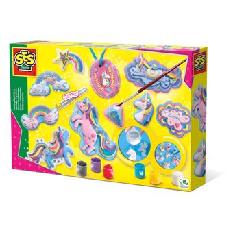 Kit Criação e Pintura de Unicórnios em Gesso SES - 1