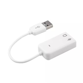 Placa de Som Externa Orysin USB 7.1 Canais Virtual | Adaptador de Áudio Estéreo para PC e Portátil - 1