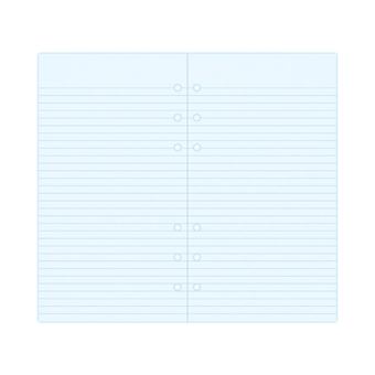 Recarga Personal Filofax Pautado | 30 Folhas | 80Gr - Azul 133001 - 1