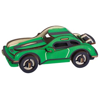 Puzzle 3D HSMY de 43 Peças XB-G010H - Carro de Corrida - 1