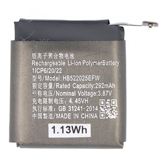 Bateria Avizar de Substituição para Huawei Watch GT 3 42mm | 3,87V 292mAh Li-Polímero | Preto - 1