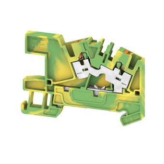 Bloco de Terminais Weidmüller AITB 2.5 BB 2C PE | Verde, Laranja, Amarelo - 1