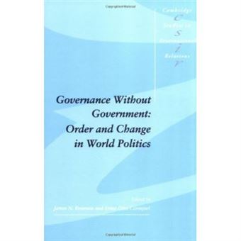 Governance Without Government, Cambridge Studies In International Relations - 1