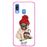 Capa Hapdey para Samsung Galaxy A40 2019 Design Pug Bebé Have a Sweet Christmas em Silicone Flexível e TPU Cor-de-Rosa_0