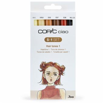 Marcador Copic Ciao 5+1 Set Hair Tones 1 - 1