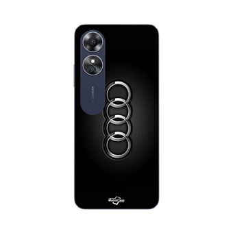 Capa Maniacase para Oppo A17 | logótipo do carro Audi frente preto - 1