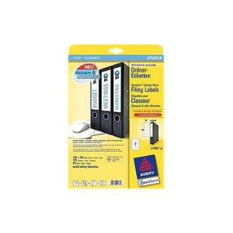 Avery L4760-25 etiqueta para impressão Branco - 1