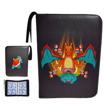 Álbum Pokémon TCG V-REEL | Couro PU com Zíper | 400 Cartas | HLX-115 - 1