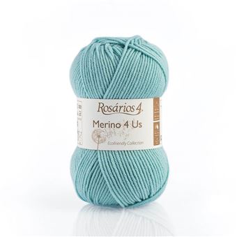 Fio de Lã Rosarios 4 Merino 4 Us | 50G - Azul 10 - 1