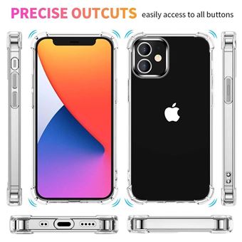 Custodia In Gel TPU Anti-Shock Trasparente Per Iphone 12 Pro Max