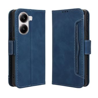 Capa FOXDOCK Protetora para Xiaomi Poco X7 Pro 5G | Suporte e Flip de couro PU | À Prova de Choque | Azul - 1