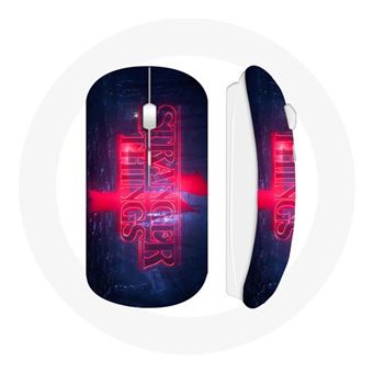 Rato Wireless Maniacase Stranger Things Logotipo Transparente Temporada 4 Trailer 2022 - 1