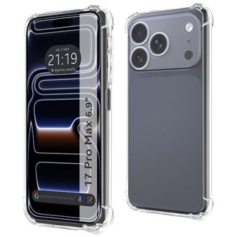 Capa Tumundosmartphone de silicone Transparente à prova de choque para iPhone 17 Pro Max (6.9) - 1