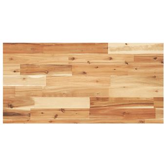 Tampo para móvel WC vidaXL | 80x40x4 cm | acácia maciça acabamento a óleo - 1