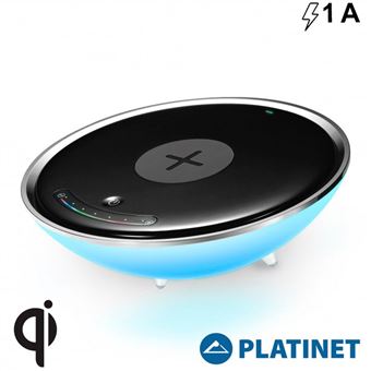 Carregador Universal Platinet Dock Base para Smartphones com Iluminação Wireless Qi - 1