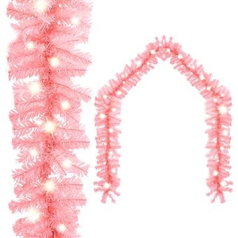 Grinalda de Natal vidaXL com Luzes LED | 10 m cor-de-Rosa - 1