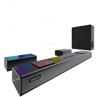 Soundbar Hiwill A512 | 5.1.2 Dolby Atmos | 450W com Subwoofer 6,5" Wireless | Preto - 1