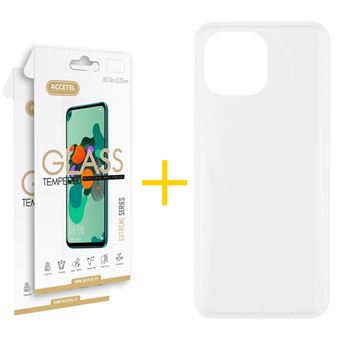 Conjunto Accetel 2 X Película de Vidro +  Capa para iPhone 13 Pro Silicone Liso Transparente Clear - 1