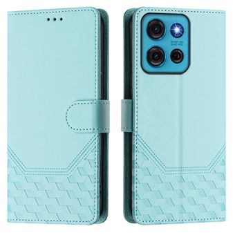 Capa FOXDOCK para Motorola Moto G75 5G | Fecho Magnético | Bloqueio RFID | Pele PU | 3 Compartimentos para Cartões | Verde claro - 1