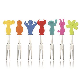 Conjunto 8 Garfos Cocktail P.Peo Vacu Vin - 1