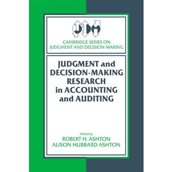 Judgment and Decision-Making Research in Accounting and Auditing - Hardback - 1995 - 1