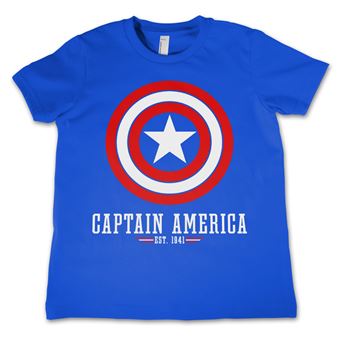 T-shirt para Criança Marvel Comics - Captain America Logo Kids | Azul | 4 Anos - 1