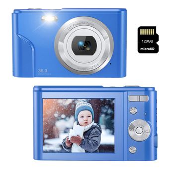Câmara Compacta Digital LKC DC311AF 48MP | Resolução HD | Tela de 2, 4'' | 128GB - Azul - 1