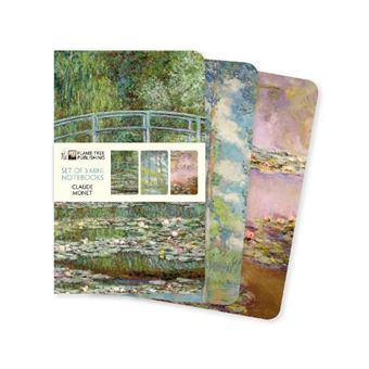 Claude Monet Set Of 3 Mini Notebooks By Flame Tree Publishing - 1