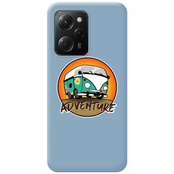 Capa Tumundosmartphone de silicone líquido azul para Xiaomi POCO X5 Pro 5G desenhos de design de aventura - 1