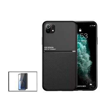 Kit Capa Traseira Magnética Anti Choque + Película de Vidro Temperado GorilasGlass Anti-Spy para Xiaomi Mi 11 Lite - 1
