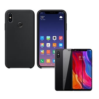 Kit Película de Vidro 5D Full Cover e Capa Silicone Líquido Phonecare para Xiaomi Mi 8 - 1