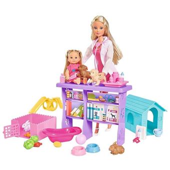 Boneca Simba Steffi Love e Evi Animal World - 1