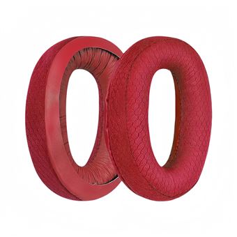 Almofadas para Auscultadores V-REEL para Sennheiser G4ME ZERO GSP300 301 302 303 350 370 | Vermelho | Tecido de Malha - 1