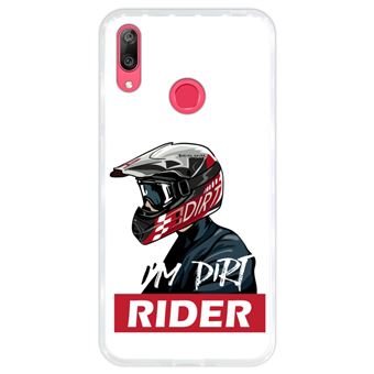 Capa Hapdey para Huawei Y7 2019 - Y7 Prime 2019 Design I'm Dirt Rider em Silicone Flexível e TPU