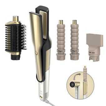 Modelador de Cabelo Shark Glam Straight & Waves multistyler | Dourado - 1