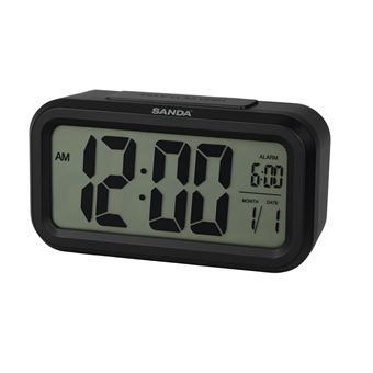 Relógio Despertador Digital SANDA SD-4096 | Preto - 1