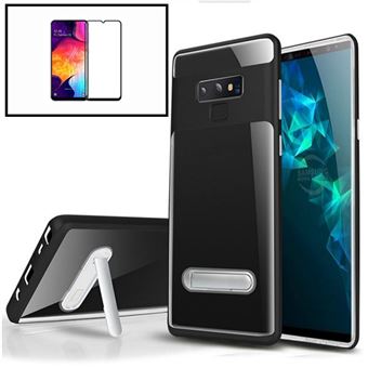 Kit Phonecare | Capa Spigen Crystal Hybrid + Película de Vidro Temperado Full Cover para Samsung S9 Plus - Preto - 1